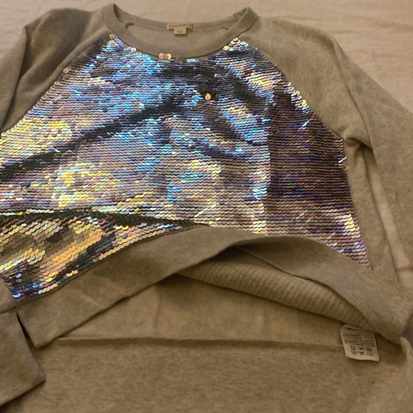 J.Crew Crewcuts girls sequin sweatshirt size 14 - Picture 5 of 9